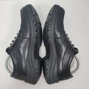 Dansko Men\'s Black Wyatt Oxford Leather Shoes 8706020200 US Size 7.5-8 EU 41 Dansko Mens EU 41 US 7.5/8 Wyatt Oxfords Black Leather Slip  main image 4